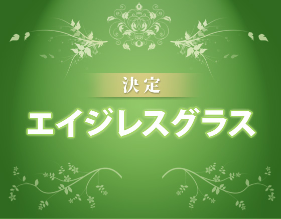 決定”エイジレスグラス”